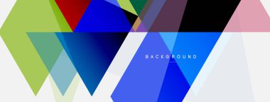 Mozaik üçgenler geometrik arkaplan. Tekno veya iş konsepti, duvar kağıdı, afiş, arkaplan, iniş sayfası deseni