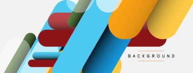 Soyut arkaplan. Yuvarlak şekiller, gri arkaplanda çizgiler. Duvar kağıdı afişi veya iniş sayfası için vektör illüstrasyonu