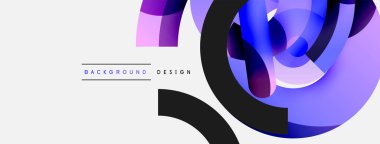 Soyut arkaplanı çember içine al. Duvar kağıdı afişi arkaplan kartı veya iniş sayfası için vektör illüstrasyonu