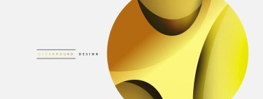 Yaratıcı geometrik duvar kağıdı. Asgari soyut arkaplan. Duvar kağıdı arkaplanı veya iniş sayfası için daire ve dalga kompozisyon vektör çizimi