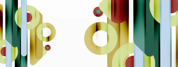 Геометрический фон линий. Полосы и кольца композиция бизнес-шаблон для обоев, баннера, фона или посадки — стоковый вектор