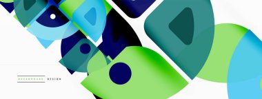 Çizgiler, kareler, daireler ve üçgenler. Duvar kağıdı, pankart, arkaplan, sunum veya iniş sayfası için Geometrik soyut arkaplan