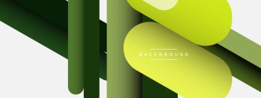 Soyut arkaplan. Yuvarlak şekiller, gri arkaplanda çizgiler. Duvar kağıdı afişi veya iniş sayfası için vektör illüstrasyonu