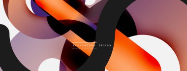 Soyut arkaplanı çember içine al. Duvar kağıdı afişi arkaplan kartı veya iniş sayfası için vektör illüstrasyonu