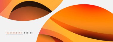 Yaratıcı geometrik duvar kağıdı. Asgari soyut arkaplan. Duvar kağıdı arkaplanı veya iniş sayfası için daire ve dalga kompozisyon vektör çizimi