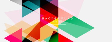 Renkli üçgen bileşimi, geometrik soyut arkaplan. Tekno veya iş konsepti, duvar kağıdı, afiş, arkaplan, iniş sayfası deseni