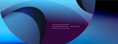 Yaratıcı geometrik duvar kağıdı. Asgari soyut arkaplan. Duvar kağıdı arkaplanı veya iniş sayfası için daire ve dalga kompozisyon vektör çizimi