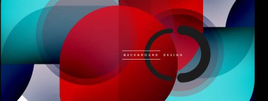 Yuvarlak üçgen çizgileri ve daireleri şekillendirir. Duvar kağıdı afişi arkaplanı veya iniş sayfası için Geometrik vektör çizimi