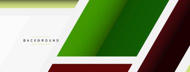 Vektör arkaplanı. Gölge efektli soyut örtüşen renk çizgileri tasarımı. Duvar kağıdı afişi için resim arkaplanı veya iniş sayfası