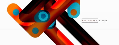 Çizgiler geometrik yaratıcı soyut arkaplan. Duvar kağıdı, afiş, arkaplan veya iniş için parlak renk çizgisi bileşimi