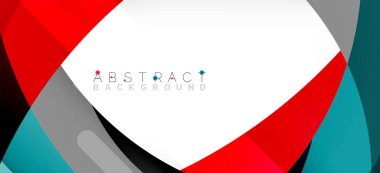 Color circle shapes, minimal geometric background. Trendy dynamic composition. Vector Illustration For Wallpaper, Banner, Background, Landing Page