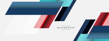 Vektör arkaplanı. Gölge efektli soyut örtüşen renk çizgileri tasarımı. Duvar kağıdı afişi için resim arkaplanı veya iniş sayfası