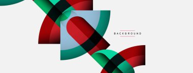 Moda şekilleri, renk minimal tasarım bileşimi, duvar kağıdı afişi veya iniş sayfası için çizgiler ve gölgeler