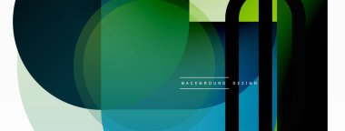 Yaratıcı geometrik duvar kağıdı. Asgari çember üçgen ve kare çizgi soyut arkaplan. Duvar kağıdı afişi veya iniş sayfası için vektör illüstrasyonu