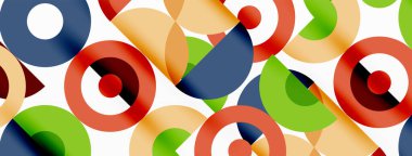 Renkli çember soyut arkaplan. Duvar kağıdı, afiş, sunum, arkaplan şablonu