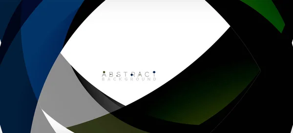 Geometrisk abstrakt bakgrund. Cirkel skapad med överlappande färgformer. Vektor Illustration för Bakgrund, Banner, Bakgrund, Landning Page — Stock vektor