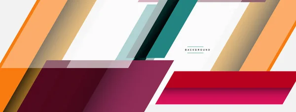 Antecedentes Forma cuadrada diagonal geométrica y composición abstracta de líneas. Ilustración vectorial para fondo de banner de papel pintado o landing page — Archivo Imágenes Vectoriales