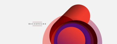 Yaratıcı geometrik duvar kağıdı. Asgari soyut arkaplan. Duvar kağıdı arkaplanı veya iniş sayfası için daire bileşimi vektör çizimi