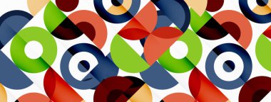 Renkli çember soyut arkaplan. Duvar kağıdı, afiş, sunum, arkaplan şablonu