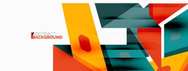 Yaratıcı geometrik duvar kağıdı. Soyut kurdele biçimi kompozisyonu. Duvar kağıdı, afiş, arkaplan veya iniş için tekno iş şablonu