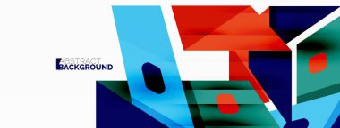 Yaratıcı geometrik duvar kağıdı. Soyut kurdele biçimi kompozisyonu. Duvar kağıdı, afiş, arkaplan veya iniş için tekno iş şablonu