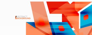 Yaratıcı geometrik duvar kağıdı. Soyut kurdele biçimi kompozisyonu. Duvar kağıdı, afiş, arkaplan veya iniş için tekno iş şablonu