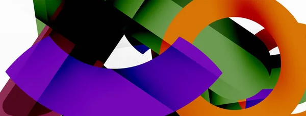 Rayas geométricas de color, líneas de fondo abstracto. Plantilla geométrica mínima para papel pintado, banner, presentación — Vector de stock