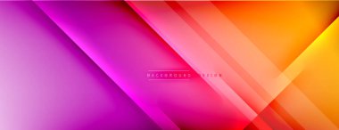 Soyut arkaplan - çizgiler ışık ve gölgelerle oluşturuldu. Teknoloji ya da iş dijital şablonu. Dinamik arkaplan ile basit akışkan renk gradyanı