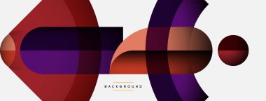 Moda şekilleri, renk minimal tasarım bileşimi, duvar kağıdı afişi veya iniş sayfası için çizgiler ve gölgeler