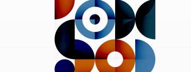 Renkli çember soyut arkaplan. Duvar kağıdı, afiş, sunum, arkaplan şablonu