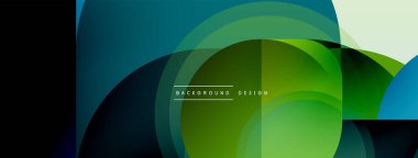 Yuvarlak üçgen çizgileri ve daireleri şekillendirir. Duvar kağıdı afişi arkaplanı veya iniş sayfası için Geometrik vektör çizimi