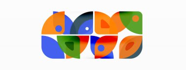 Çizgiler, kareler, daireler ve üçgenler. Duvar kağıdı, pankart, arkaplan, sunum veya iniş sayfası için Geometrik soyut arkaplan