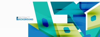 Yaratıcı geometrik duvar kağıdı. Soyut kurdele biçimi kompozisyonu. Duvar kağıdı, afiş, arkaplan veya iniş için tekno iş şablonu