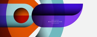 Moda şekilleri, renk minimal tasarım bileşimi, duvar kağıdı afişi veya iniş sayfası için çizgiler ve gölgeler