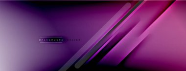 Soyut arkaplan - çizgiler ışık ve gölgelerle oluşturuldu. Teknoloji ya da iş dijital şablonu. Dinamik arkaplan ile basit akışkan renk gradyanı