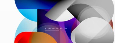 Geometrik asgari duvar kağıdı. Geometrik şekiller. Duvar kağıdı afişi veya iniş sayfası için vektör illüstrasyonu