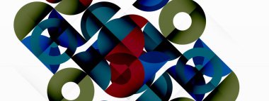 Temiz bir çember arka planı. Duvar kağıdı, pankart, arkaplan veya iniş için renkli şablon