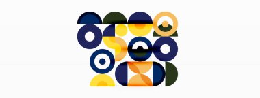 Temiz bir çember arka planı. Duvar kağıdı, pankart, arkaplan veya iniş için renkli şablon