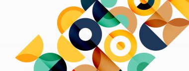 Temiz bir çember arka planı. Duvar kağıdı, pankart, arkaplan veya iniş için renkli şablon