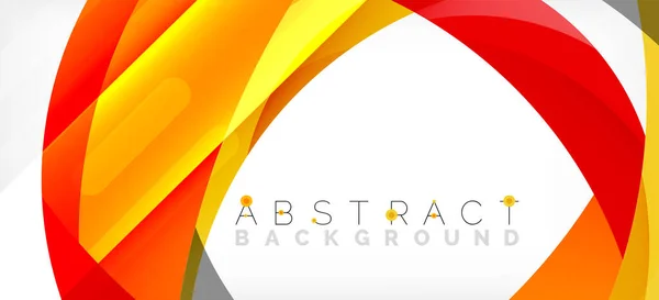 Fondo Abstracto Geométrico Círculo Creado Con Formas Color Superpuestas Ilustración — Vector de stock