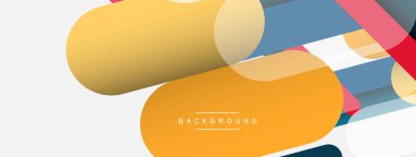 Soyut arkaplan. Yuvarlak şekiller, gri arkaplanda çizgiler. Duvar kağıdı afişi veya iniş sayfası için vektör illüstrasyonu