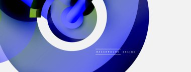 Soyut arkaplanı çember içine al. Duvar kağıdı afişi arkaplan kartı veya iniş sayfası için vektör illüstrasyonu