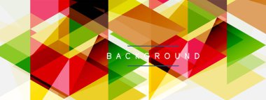 Renkli üçgen bileşimi, geometrik soyut arkaplan. Tekno veya iş konsepti, duvar kağıdı, afiş, arkaplan, iniş sayfası deseni