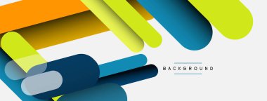 Soyut arkaplan. Yuvarlak şekiller, gri arkaplanda çizgiler. Duvar kağıdı afişi veya iniş sayfası için vektör illüstrasyonu