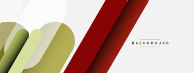 Soyut arkaplan. Yuvarlak şekiller, gri arkaplanda çizgiler. Duvar kağıdı afişi veya iniş sayfası için vektör illüstrasyonu