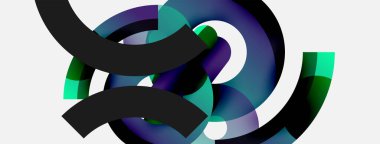 Soyut arkaplanı çember içine al. Duvar kağıdı afişi arkaplan kartı veya iniş sayfası için vektör illüstrasyonu