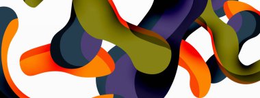 Yaratıcı geometrik duvar kağıdı. Sıvı dalga sıvısı arka planı şekillendirir. Duvar kağıdı, afiş, arkaplan veya iniş için tekno iş şablonu