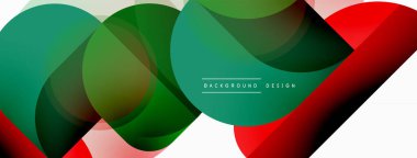 Yuvarlak üçgen çizgileri ve daireleri şekillendirir. Duvar kağıdı afişi arkaplanı veya iniş sayfası için Geometrik vektör çizimi