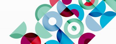 Renkli çember soyut arkaplan. Duvar kağıdı, afiş, sunum, arkaplan şablonu