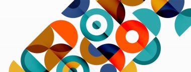 Temiz bir çember arka planı. Duvar kağıdı, pankart, arkaplan veya iniş için renkli şablon